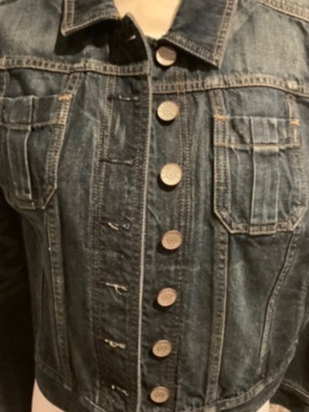 Express Jeans Classic Denim Jacket sz L